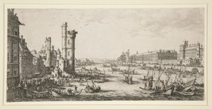 Widok na Luwr autorstwa Jacques Callot