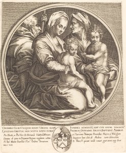 Święta Rodzina autorstwa Jacques Callot after Andrea del Sarto