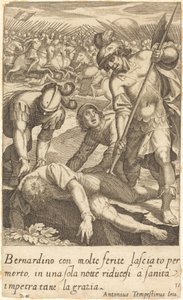 Bernardino autorstwa Jacques Callot after Antonio Tempesta