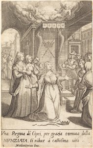 Królowa Cypru autorstwa Jacques Callot after Donato Mascagni