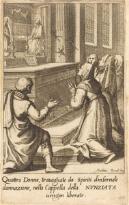 Cztery kobiety autorstwa Jacques Callot after Matteo Rosselli