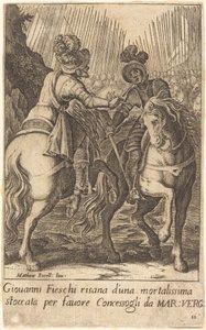 Giovanni Fieschi autorstwa Jacques Callot after Matteo Rosselli
