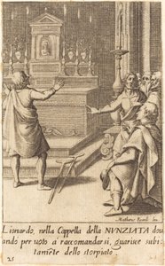 Lionardo autorstwa Jacques Callot after Matteo Rosselli