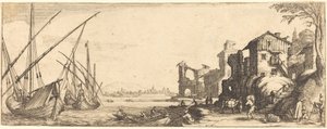 Mały Port autorstwa Jacques Callot or Follower of Jacques Callot