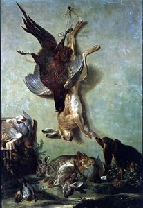 Martwa natura gry autorstwa Jacques Charles Oudry