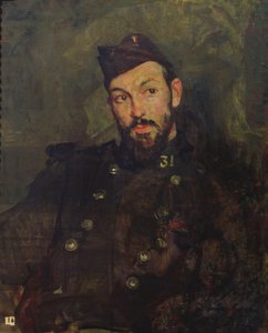Felicien Cacan w mundurze, 1915 autorstwa Jacques Emile Blanche