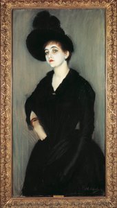 Francja, Paryż, Portret Madame Adelaide Vasnier autorstwa Jacques Emile Blanche