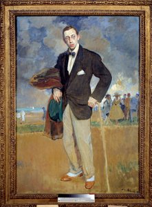 Portrait en pied autorstwa Igora Strawińskiego (Strawińskiego) (1882-1971) kompozytora. Obraz Jacques Emile (Jacques-Emile) Blanche (1861-1942) autorstwa Jacques Emile Blanche