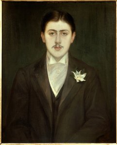 Portret Marcela Prousta (1871-1922), francuskiego pisarza. Obraz Jacques Emile (Jacques-Emile) Blanche (1861-1942). autorstwa Jacques Emile Blanche