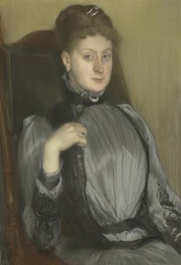 Portret kobiety, 1890 autorstwa Jacques Emile Blanche