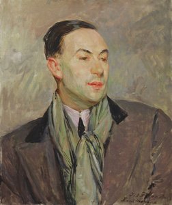 Studium do portretu Paula Moranda (1888-1976) (olej na kartonie) autorstwa Jacques Emile Blanche