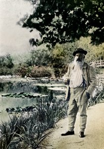 „Claude Monet, Giverny”, 1905 autorstwa Jacques Ernest Bulloz