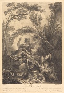 Huśtawka autorstwa Jacques Firmin Beauvarlet after Jean Honoré Fragonard