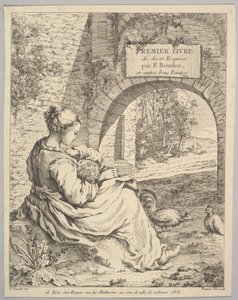 Frontyspis, połowa do końca XVIII wieku. autorstwa Jacques Gabriel Huquier