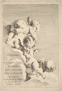 Frontyspis, połowa do końca XVIII wieku. autorstwa Jacques Gabriel Huquier