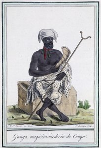 Ganga, magik z Konga - w „Encyklopedii podróży” Grasset Saint Sauveur, wyd. Paryż 1796 autorstwa Jacques Grasset de Saint Sauveur