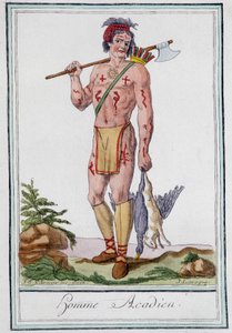Akadyjczyk - w „”Encyklopedii podróży”” Grasset St Sauveur, wyd. 1796