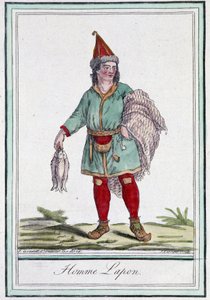 Lapończyk - w „”Encyklopedii podróży”” Grasset Saint Sauveur, wyd. Paryż 1796 autorstwa Jacques Grasset de Saint Sauveur