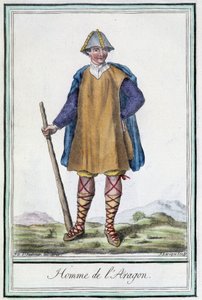 Man of Aragon (Hiszpania) - w „”Encyklopedii podróży”” Grasset St Sauveur, wyd. 1796 autorstwa Jacques Grasset de Saint Sauveur