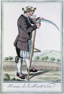 Człowiek ze Schwarzwaldu - w „”Encyklopedii podróży”” Grasset St Sauveur, wyd. 1796 autorstwa Jacques Grasset de Saint Sauveur