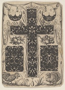 Krzyż Łaciński z Ptakami i Mniejszymi Motywami, ca. 1614-19.