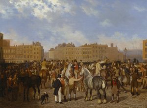 Old Smithfield Marketpolish autorstwa Jacques Laurent Agasse
