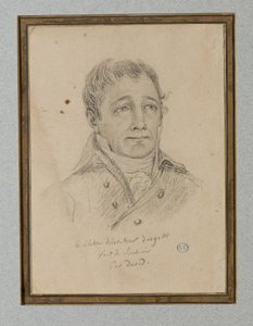 Portret Ignace-Eugène-Marie Degotti, ok. 1815-25 (kreda na jasnobrązowym papierze) autorstwa Jacques Louis (workshop of) David