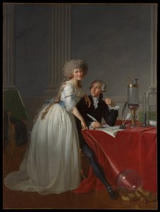 Antoine Laurent Lavoisier (1743-1794) i Marie Anne Lavoisier (Marie Anne Pierrette Paulze, 1758-1836) autorstwa Jacques Louis David