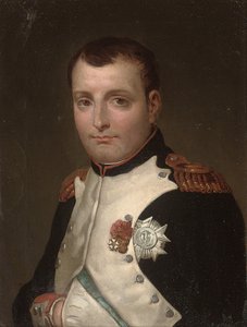 Szczegół Napoleona w jego gabinecie w Pałacu Tuileries autorstwa Jacques Louis David