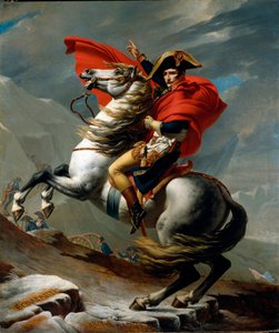 Portret konny Napoleona I Bonapartego autorstwa Jacques Louis David