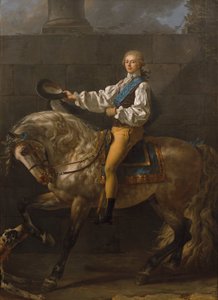 Equestrian portrait of Stanisław Kostka Potocki autorstwa Jacques Louis David
