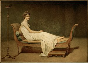 Mme Recamier z domu Julie Bernard ... autorstwa Jacques Louis David