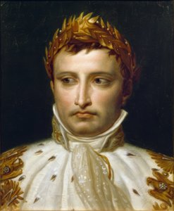 Napoleon I w regaliach koronacyjnych autorstwa Jacques Louis David