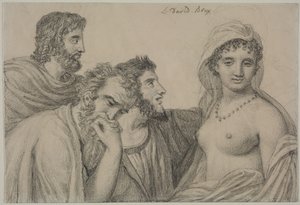 Phryné przed jej sędziami autorstwa Jacques Louis David