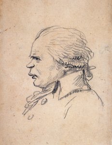 Naładowany portret Dantona (karykatura) autorstwa Jacques Louis David