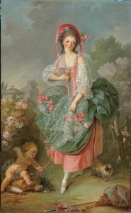 Portret Mademoiselle Guimard jako Terpsichore (olej na płótnie) autorstwa Jacques Louis David