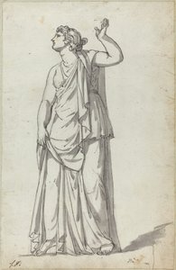 Rzymska statua muzy (Anchyrrhoe) autorstwa Jacques Louis David