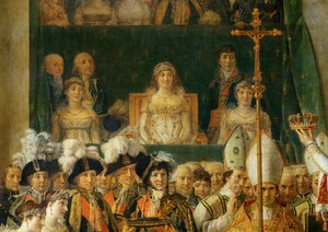 Koronacja Napoleona w Notre-Dame ... autorstwa Jacques Louis David