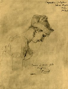 Szkic Józefiny podczas koronacji Napoleona, 2 grudnia 1804, 1921. autorstwa Jacques Louis David