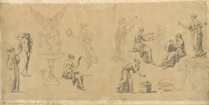 Studia kobiet klasycznych z Eros autorstwa Jacques Louis David