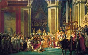 Koronacja Napoleona w Notre-Dame de Paris 2 grudnia 1804 r., 1807 r. autorstwa Jacques Louis David