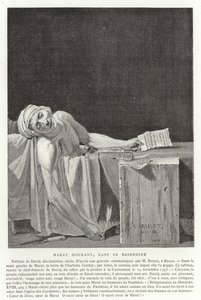 Śmierć Marata, 1793 autorstwa Jacques Louis David