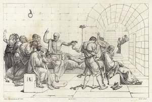 Śmierć Sokratesa autorstwa Jacques Louis David