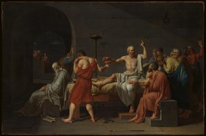 Śmierć Sokratesa autorstwa Jacques Louis David