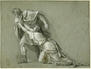 Wyjazd Marka Attyliusza Regulusa do Kartaginy, 1785-86 autorstwa Jacques Louis David