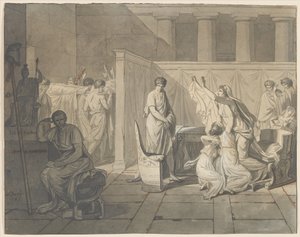 Lik­torzy przynoszą Brutusowi ciała jego synów autorstwa Jacques Louis David
