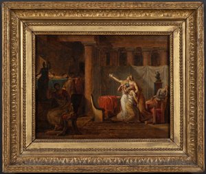 Likto rzy zwracają Brutusowi ciała jego synów. Studium autorstwa Jacques Louis David