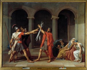 Przysięga Horatii autorstwa Jacques Louis David
