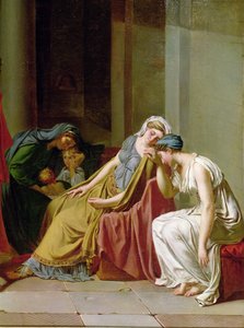Przysięga Horatii szczegół grupy kobiet po prawej, ok. 1783 olej na płótnie autorstwa Jacques Louis David
