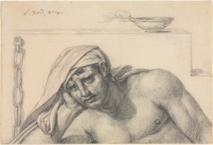 Więzień, 1819. autorstwa Jacques Louis David